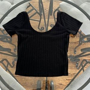 Hollister Ribbed Scoop Baby Tee